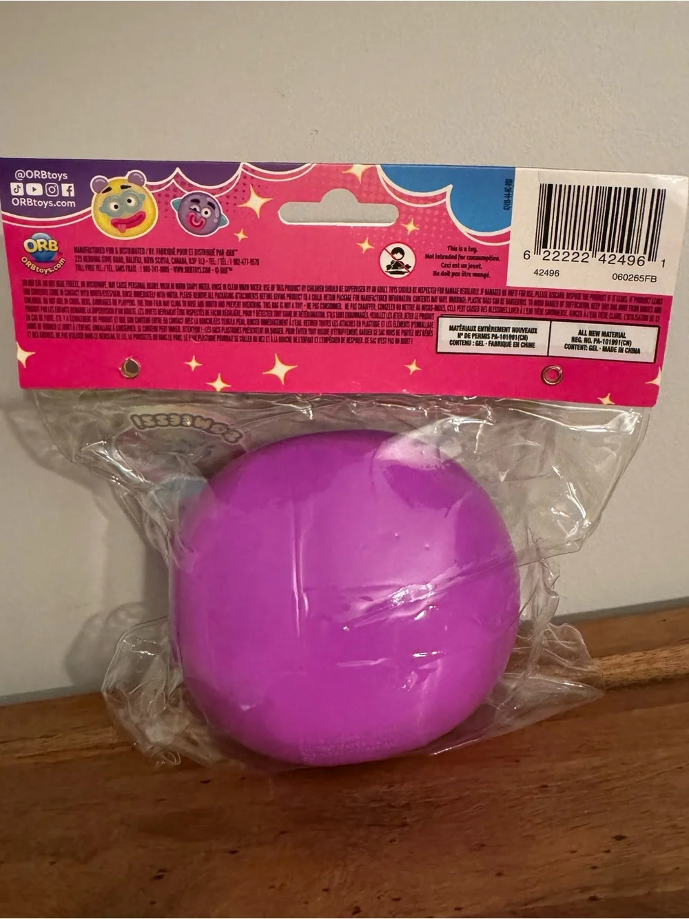 ORB Curiosities Smushers Squeeze - Purple Face